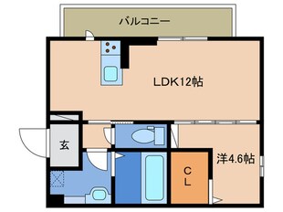 タウンコートカレラⅢの物件間取画像